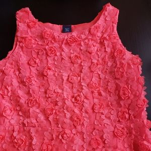 Gap Kids Pink Dress With Flowers All Over It